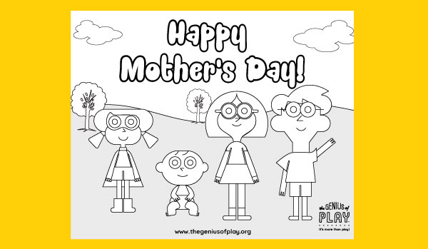 Mother's Day Coloring Sheet