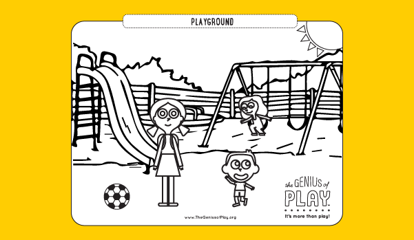 Playground Coloring Sheet