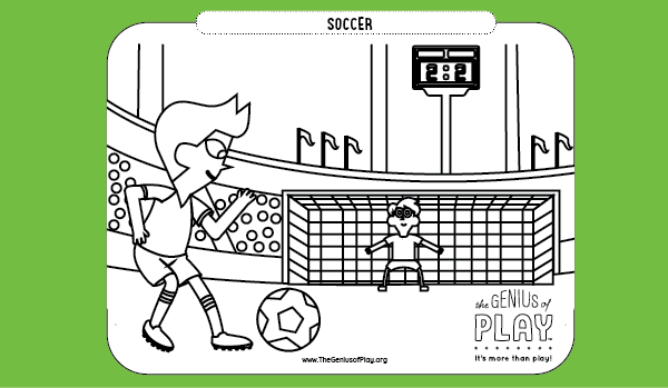 Soccer Coloring Sheet