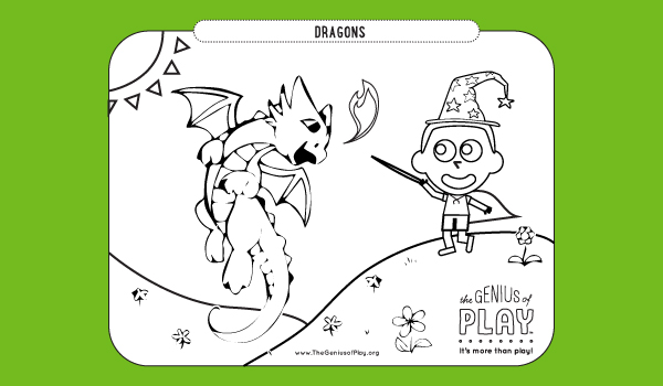Dragons Coloring Sheet