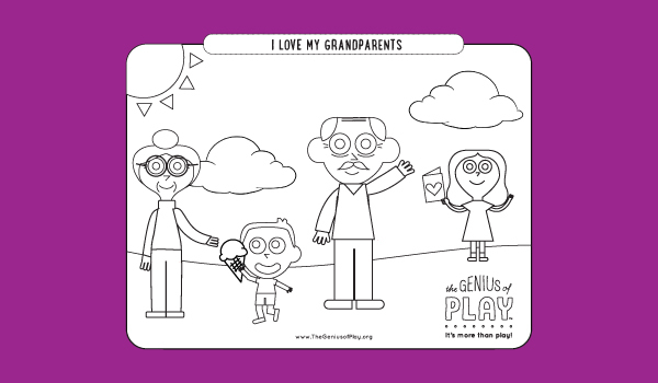 Grandparents Day Coloring Sheet