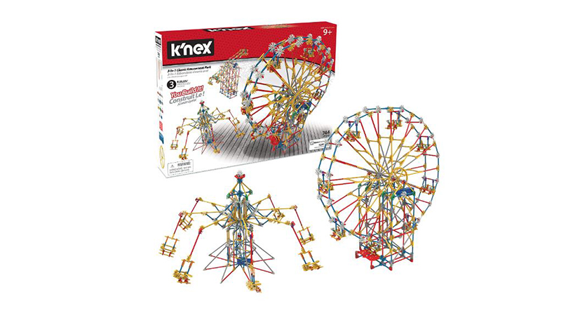 K'NEX Thrill Rides 3-in-1 Classic Amusement Park Building Set