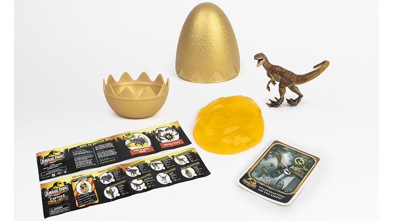 Jurassic World CAPTIVZ Build N Battle 30th Anniversary Slime Egg