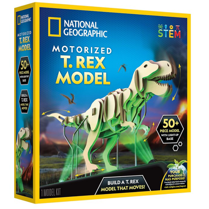 National Geographic Motorized Dinosaur 3D Puzzle