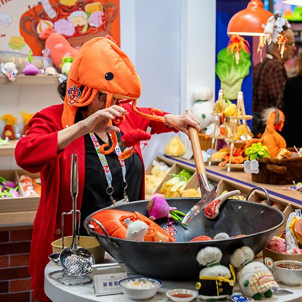 Cooking at Toy Fair